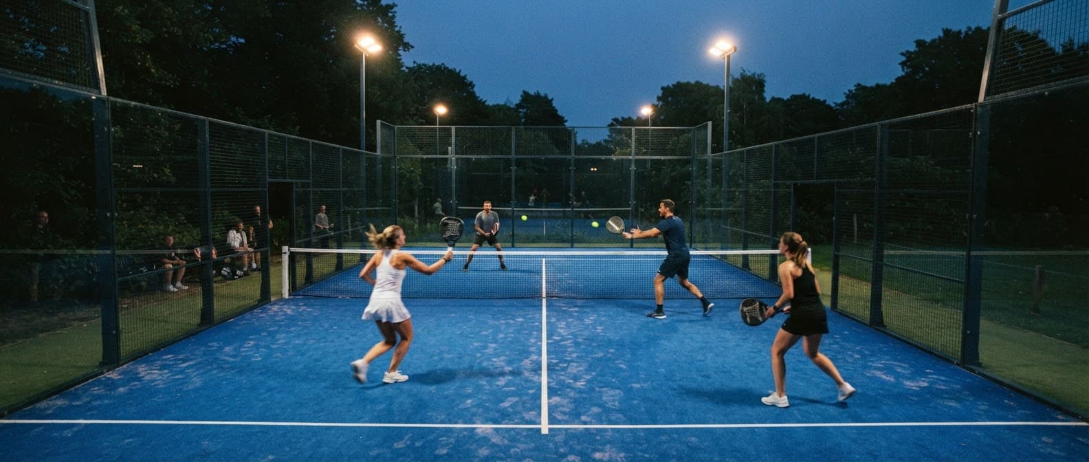 Padel match footage